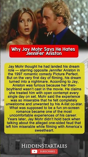 Why Jay Mohr Says He Hates Jennifer Aniston