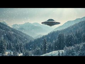 UFO MEDITATION MUSIC | Ambient Music | Relaxing Music | An UFO Hovering Over Snowy Mountains