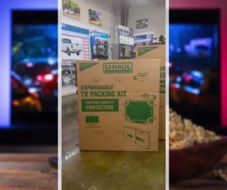 Looking to protect your TV or desktop monitor during moving or storage? U-Haul has expandable TV boxes that fit any screen size! ✌️ http://uhaulco.com/cWVK50QjXmb #HomeOrganization #TV #Gaming #MovingSupplies | U-Haul