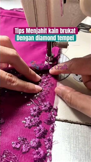 Sewing tips - sewing lace with diamond patches