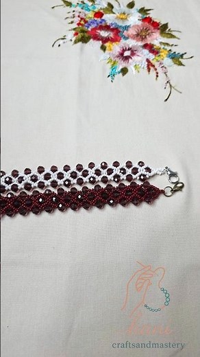 How to make a Crystal Beaded Bracelet | DIY Handmade Jewelry Idea💖