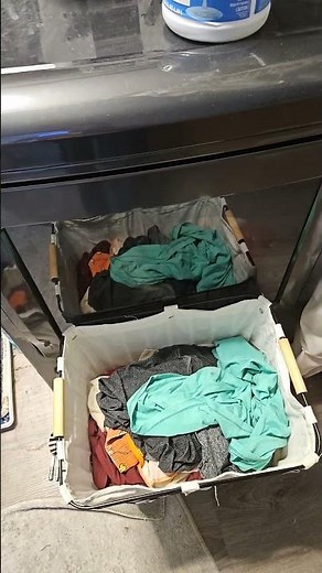 ge washer and dryer running in action