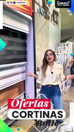 SÚPER OFERTA 🚨🎉 30% DE DESCUENTO EN CORTINAS ROLLER 🪟✨ 🥰 ¡No te lo puedes perder! Renueva tus espacios con cortinas roller modernas y funcionales para tu hogar. 😱 Aprovecha esta increíble oferta 🏃‍♂️🏃‍♀️ Disponible solo hasta el 16 de marzo 👉 https://www.fernapet.cl/decohogar/cortinas/roller o visítanos en nuestras tiendas: 📌 Av. Américo Vespucio 400, Pudahuel 📌 Av. Los Pajaritos 1250, Maipú 📌 Vicuña Mackenna 1284, Ñuñoa 📌 Ojos del Salado 3255, Curauma – V Región #Fernapet #CortinasR