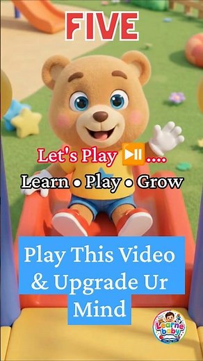 One Two Three Four Five | Learn Numbers 1 to 5 | Fun Slide Song for Kids #Shorts #kidslearning 2nd