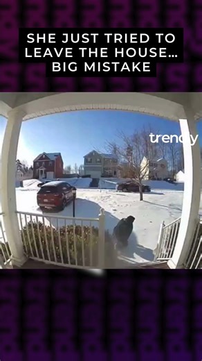 One Step on Icy Stairs Turns Into an Instant Slip and Fall 😱