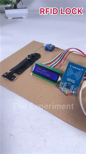 RFID door lock access control system #arduino #rfid #door_lock #shorts