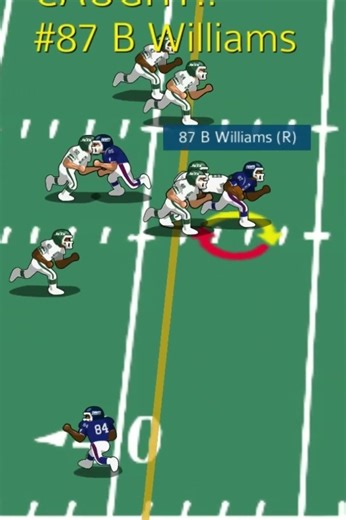 1983 Giants vs Jets (highlight) Byron Williams touchdown pass.