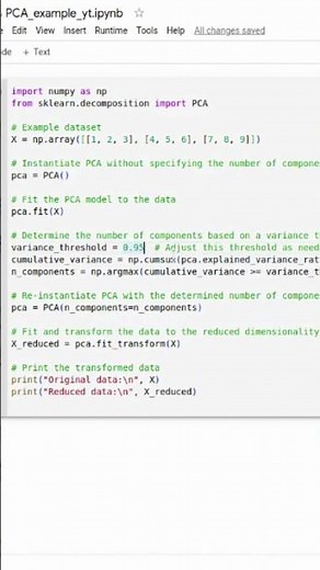 Principal Component Analysis(PCA) example in Python