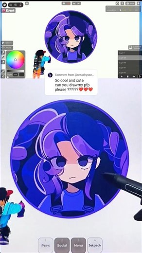 Time to draw your PFP on roblox spray paint! who next... #roblox #robloxdrawing #art #shorts
