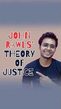 ⚖️ John Rawls' theory of justice simplified | Veil of ignorance