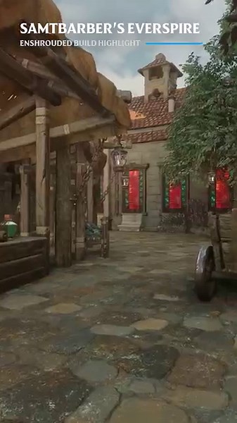 A beautiful city in the sky, but in Enshrouded! Check out this amazing player-made build #gaming