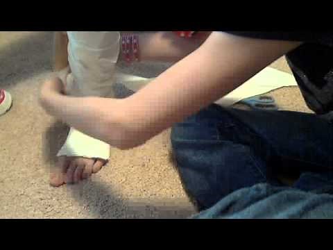 How to Make a Fake Leg Cast (long and short)