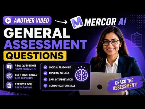 Mercor AI General Assessments Questions complete with Answers