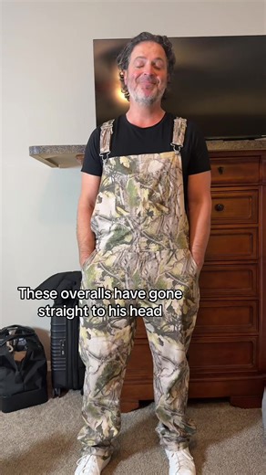Men's camo overalls. True to size. Wearing a large (6'0, 210) #overalls #mensoveralls #camouflage #camofashion