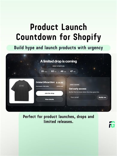 Shopify Product Launch Countdown Timer – Preorder, Waitlist & Drop Countdown Section - Etsy