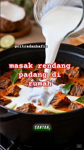 Cara Membuat Rendang Padang Asli Empuk dan Bumbu Meresap