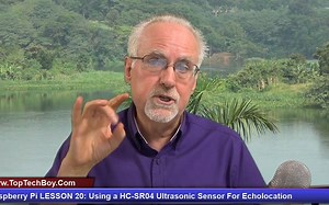 Raspberry Pi LESSON 21 Using a HC-SR04 Ultrasonic Sensor For Echolocation