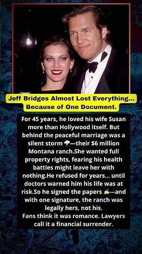 Jeff Bridges Almost Lost His Ranch 😳