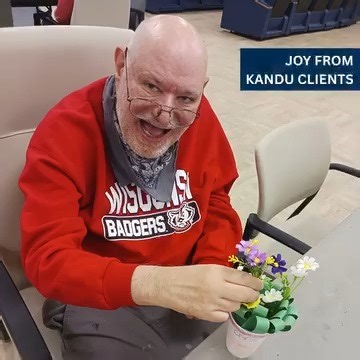 A Little KANDU Joy 💙 Sometimes the best way to understand what we do is simply to see it in action. We create a safe space for individuals with disabilities and disadvantages to be themselves and experience connection, growth, and joy in everyday moments. These moments are what make KANDU so special. What is your favorite thing about KANDU Industries? Learn more about how we make every day special in our programs: https://www.kanduindustries.com/programs-and-services/ | KANDU Industries Inc.