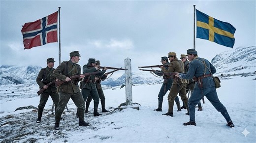 Scandinavian breakup that almost turned into war