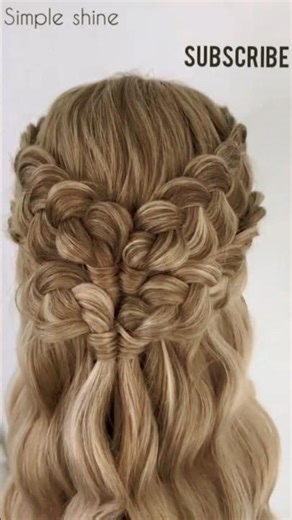 Gorgeous Braided Half-Up Crown Hairstyle | Easy Step-by-Step Hair Tutorial for Weddings & Parties😍💗