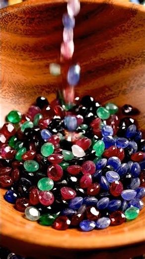 ASMR Gemstone Pouring 💎 Relaxing Shimmering Sounds for Deep Sleep (No Talking)