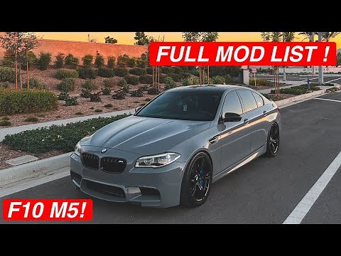 BMW F10 M5 FULL MOD LIST !! **CRAZY BUILD**