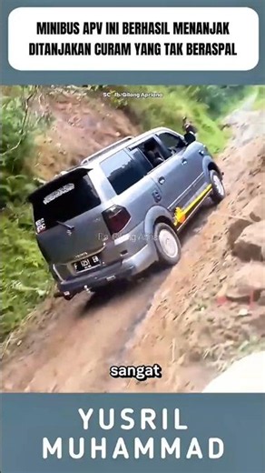 This APV minibus successfully climbs a steep, unpaved incline #shorts