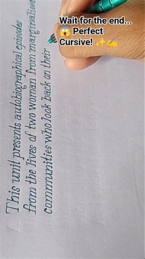 Smooth & Clean Cursive Handwriting – So Satisfying! ✍️🔥 #Shorts