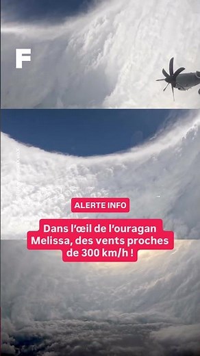 Dans l'oeil de l'ouragan Melissa !