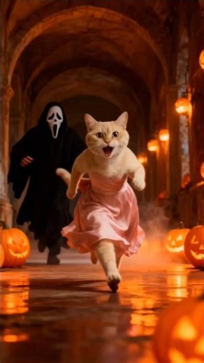 Cat Meets Ghost 👻🐱 | Funny Cat Reaction #catghost #funnycatvideo #ghostprank #cutecats #purrfect