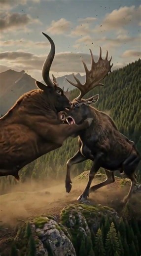 GIANT COW vs. GIANT DEER: The Ultimate Clash! 🐂⚔️🦌