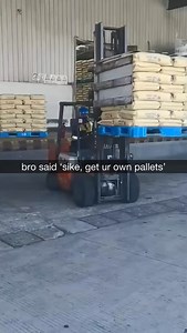 44K views · 1.5K reactions | A pallet-inverter forklift scoops up the...