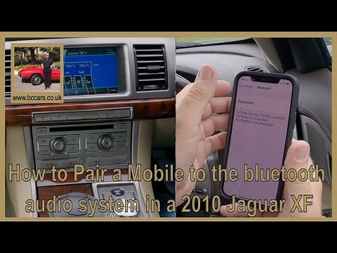 How to Pair a Mobile to the bluetooth audio system in a 2010 Jaguar XF