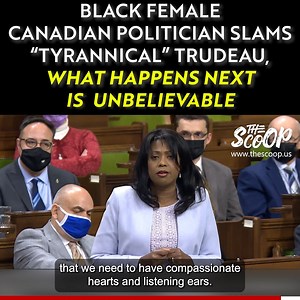 This woman is amazing! We need more smart politicians like her in office all around the world. And to all freedom-loving Canadian citizens, please remember all these people's names who are supporting Trudeau and vote for them next time you're at the ballot box. | The Scoop Politics