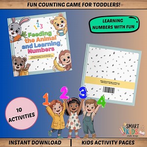 Feed the Animal Number Game: Montessori Toddler Printable (PDF Download A4 Size) - Etsy UK