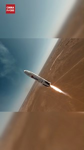 25K views · 881 reactions | The descent and final landing deceleration phase of China's first orbital rocket's high-altitude recovery flight test. In the final 3.8 seconds, the thrust control mechanism failed to accurately track the decrease in thrust, and the actual thrust turned out higher than expected. This caused the rocket's speed to drop to zero when it was about 8 meters above the ground. A shutdown command was triggered to ensure safety. | China Focus | Facebook
