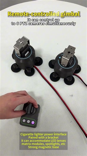 Spot light remote control pan tilt zoom 1 drag 6, can be wirelessly controlled at the same time