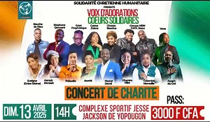 Concert de charité présenté par Solidarité Chrétienne Humanitaire, c'est pour bientôt avec 13 chantres. Humm tu ne dois pas manquer ça 😅😅 Dimanche 13 avril 2025🥰💫💥💢💯🏃🏃‍♀️🏃‍♂️🎵🎼🎵🎻🙏 | ichretien.com