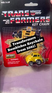 More than meets the eye indeed! Transformers Bumblebee Keychain from 2001 #transformers #bumblebee #actionfigures #80snostalgia #80stoys #retrotoys #keychains #toyunboxing | CPJ Collectibles