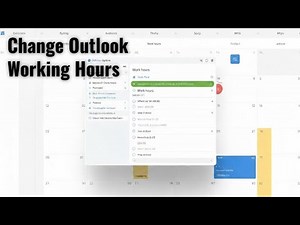 How To Change Your Working Hours In Outlook (Step-by-Step Tutorial)