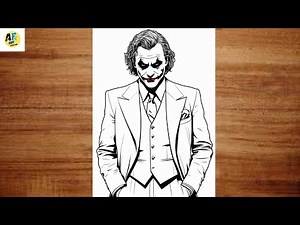 How To Draw The Joker | Easy Joker Drawing for Kids & Beginners |simple anime drawing for beginners