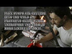 Blacksmithing - WD40, clay, sand, charcoal as a Flux! Forge Weld Damascus from Scrap! Episode #4