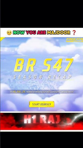 "Br S47 मे मजदुरी करना शुरू करदो ❓️🫠 Free Fire Short Gameplay Video 🔥 [365/32] ✅️