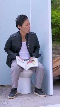 My gold ring just dropped into the toilet! 🚪💍😱 #funny #happy #diy #goodvibes #comedy #film #movie