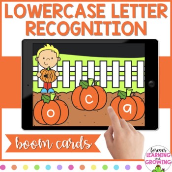 Fall Lowercase Letter Names Boom™ Cards | Kindergarten Letter Recognition Game