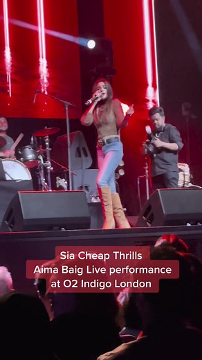 Aima Baig Live Performance of Sia Cheap Thrills | O2 Indigo London