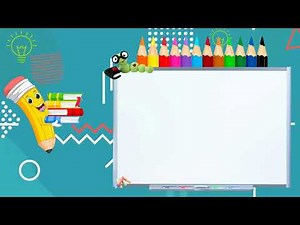 Back to School Animation - No Copyright Free Loop animated background - Virtual/Online Classroom