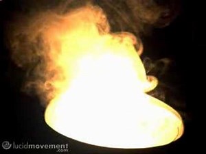 Lightbulb explosion in slow motion.