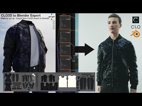 Clo3D to Blender - Export and Import Materials, Image Textures, UVs and UDIMs - Blender Texturing